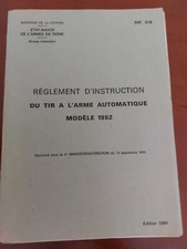 INF 516 REGLEMENT D INSTRUCTION AA52