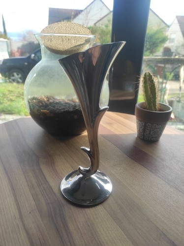 Vase soliflore métal - en,