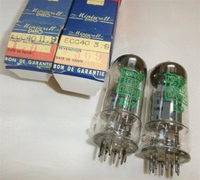 ⚜⚜ PAIRE LAMPE DARIO Double Triode ECC40 TUBE fully TESTED NOS NIB PAIR  =°=
