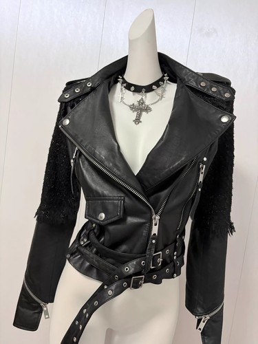 Veste motard vintage - motard,