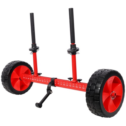 Sit top kayak cart dolly - on,