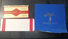 Lot 2 Anciennes etiquettes NAPOLITAINS NESTLE KOHLER CAILLER PETER -LUXOR bonbon