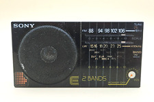 Radio Portable Sony ICF-12L 2 - Modèle Noir - 2 Bands Pile AA