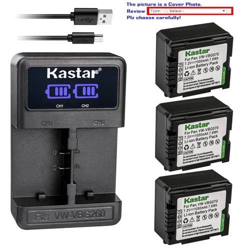 Kastar vbg070 battery - battery, led2
