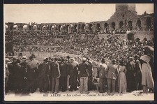 Cpa arles les - les, arènes,