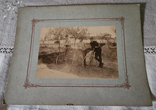 ANCIENNE PHOTO CYCLISTES AU