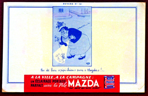 Buvard pile mazda - mazda, grosse
