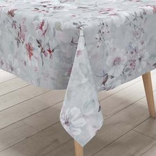 Nappe de Table en Toile Cirée K150244 Gris Blumenwiese Fleurs Carré Rond Oval