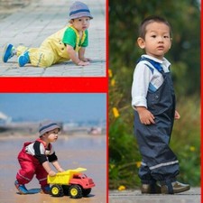 Enfants Bébé Imperméable Pantalon Cuissardes Ourdoor Rain-Proof Garçon Fille