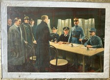 CADRE SIGNATURE ARMISTICE 1918 FRANÇAIS FRANÇAISE POILU GUERRE 14 18 WWI WW1