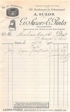 1912 FIL AU PATRIOTE G SUZOR & E PINTA A PARIS - M. ARCHAMBAULT A SAINT GEO