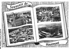 DD-BFP1-0433-59 - HAUMONT - L'église - salle des fetes - Place du monument -