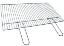 GRILLE EN ACIER CHROME POUR BARBECUE BETON 57X40 
