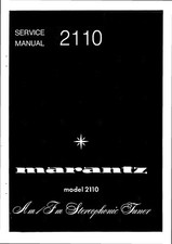 Manuel De Service Pour Marantz 2110