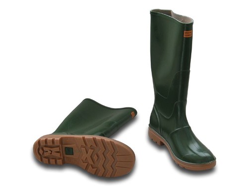 Botte verte genou caoutchouc - botte,