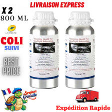 Kit Recharge Rénovation Polissage Phare Voiture Restauration Polymère Optique X2