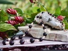 Graduated Garnet, Pink Opal