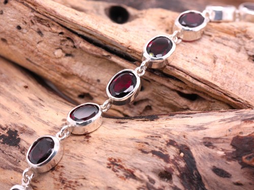 Argent sterling grenat - sterling,