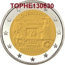 SLOVAQUIE COMMÉMORATIVE 2023 "VOIE POSTALE HIPPOMOBILE" 2 EURO - NEUVE - UNC