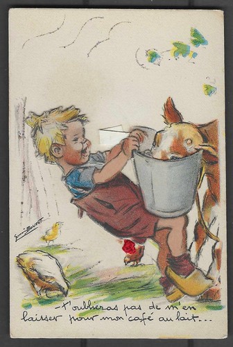 Carte postale germaine - carte,