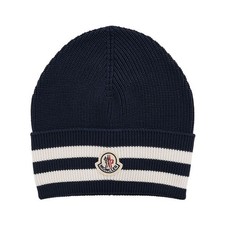 Moncler Bonnet à rayures pour