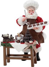 Department 56 Possible Dreams Bon Appetit Santa Le Chocolatier Figurine Ensemble
