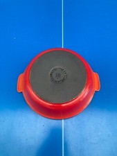 PLAT Le Creuset EN FONTE ROND ø 18 CM ORANGE TBE RARE N°18 Cocotte Four N°1