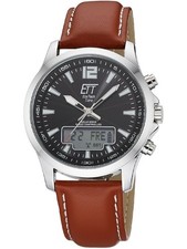 ETT Eco Tech Time EGA-11713-21L Montre Homme Radio-pilotée Solaire Drive Prof...