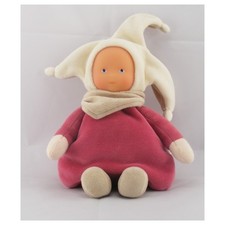 Doudou poupée lutin rose - doudou,