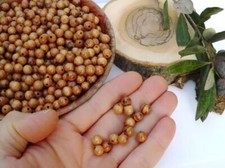 Perles en bois d'olivier de 6mm, terre sainte, Bethléem, Jérusalem,...