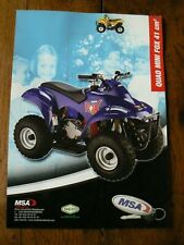 prospectus catalogue moto :  ROXON  QUAD  mini fox 41 cc