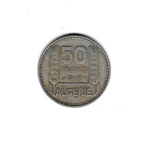 MONNAIE DE 50 FRANCS DE L'ALGERIE 1949