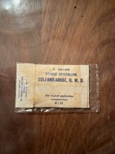 US WW2 SULFANILAMIDE H,M,S, SACHET ORIGINAL  - MEDICAL DEPARTMENT