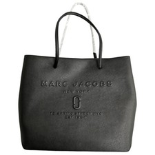 Sac cabas cuir noir Marc