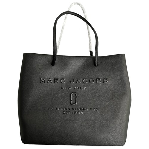 Sac cabas cuir noir marc - cuir,