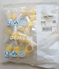 Lot De 25 Embouts De Cablage a sertir De diametre 70 Jaune Neuf