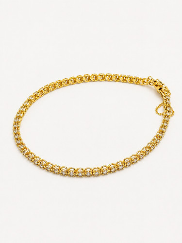 Bracelet tennis et - bracelet, or