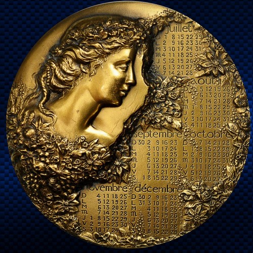 Medaille calendrier 2001 - medaille,