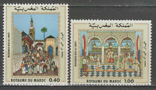 MAROC:  n°825/826 **, "peintre marocain, Mohamed ben Ali Rbati"