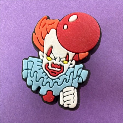 Horror clown acrylic croc - horror,