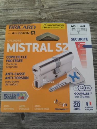 Cylindre bricard mistral - cylindre,