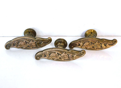 Bouton porte en - 3, bronze