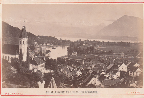 Thoune alpes bernoises - bernoises, 1880