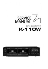 Service Manuel D'Instructions pour Luxman K-110 W