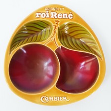 VIDE-POCHE CENDRIER CERAMIQUE VINTAGE 1960 GUIGNOLET DU ROI RENE COMBIER 60S 