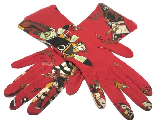 Gants rouge hermes vintage - rouge, "