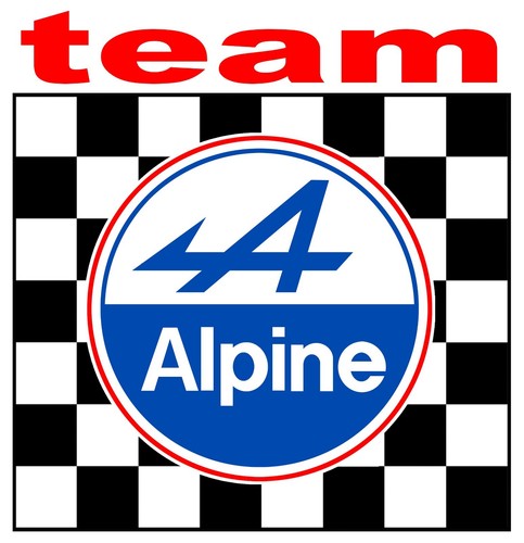 Team alpine sticker vinyle - alpine,