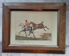Ancienne gravure A hunter and