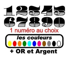 1x numéro café racer, scrambler, carénage 