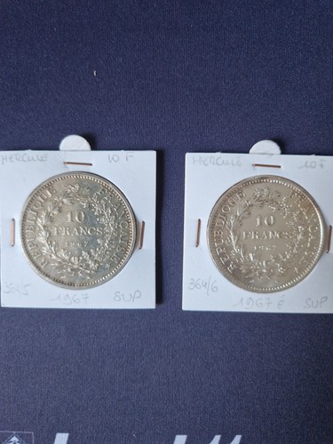 Lot pièces 10 - de, francs